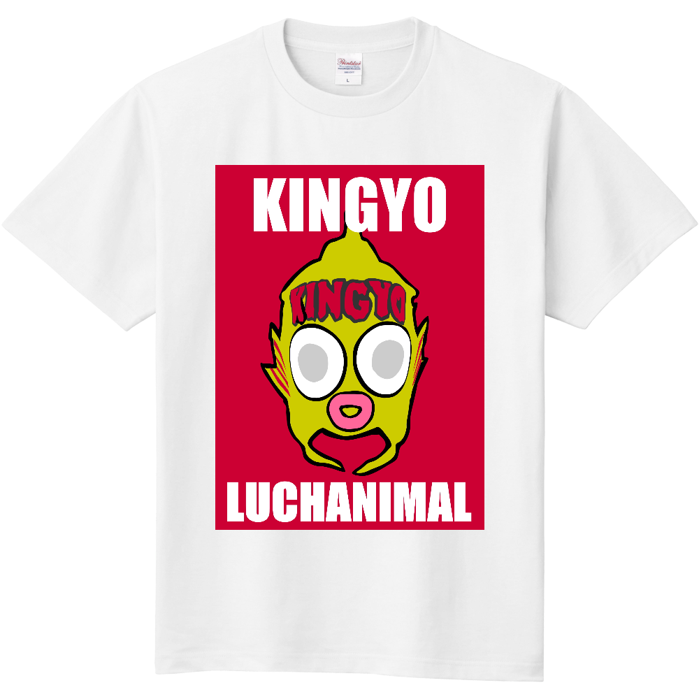 LUCHA金魚マスクTシャツ/LUCHANIMAL FACE|オリジナルTシャツのUp-T