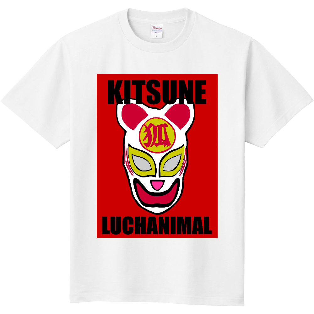 LUCHA狐面マスクTシャツ/LUCHANIMAL FACE|オリジナルTシャツのUp-T