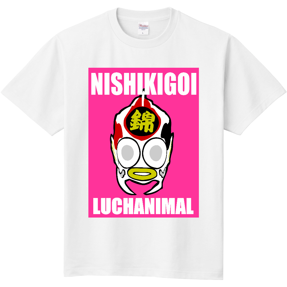 LUCHA錦鯉マスクTシャツ/LUCHANIMAL FACE|オリジナルTシャツのUP-T