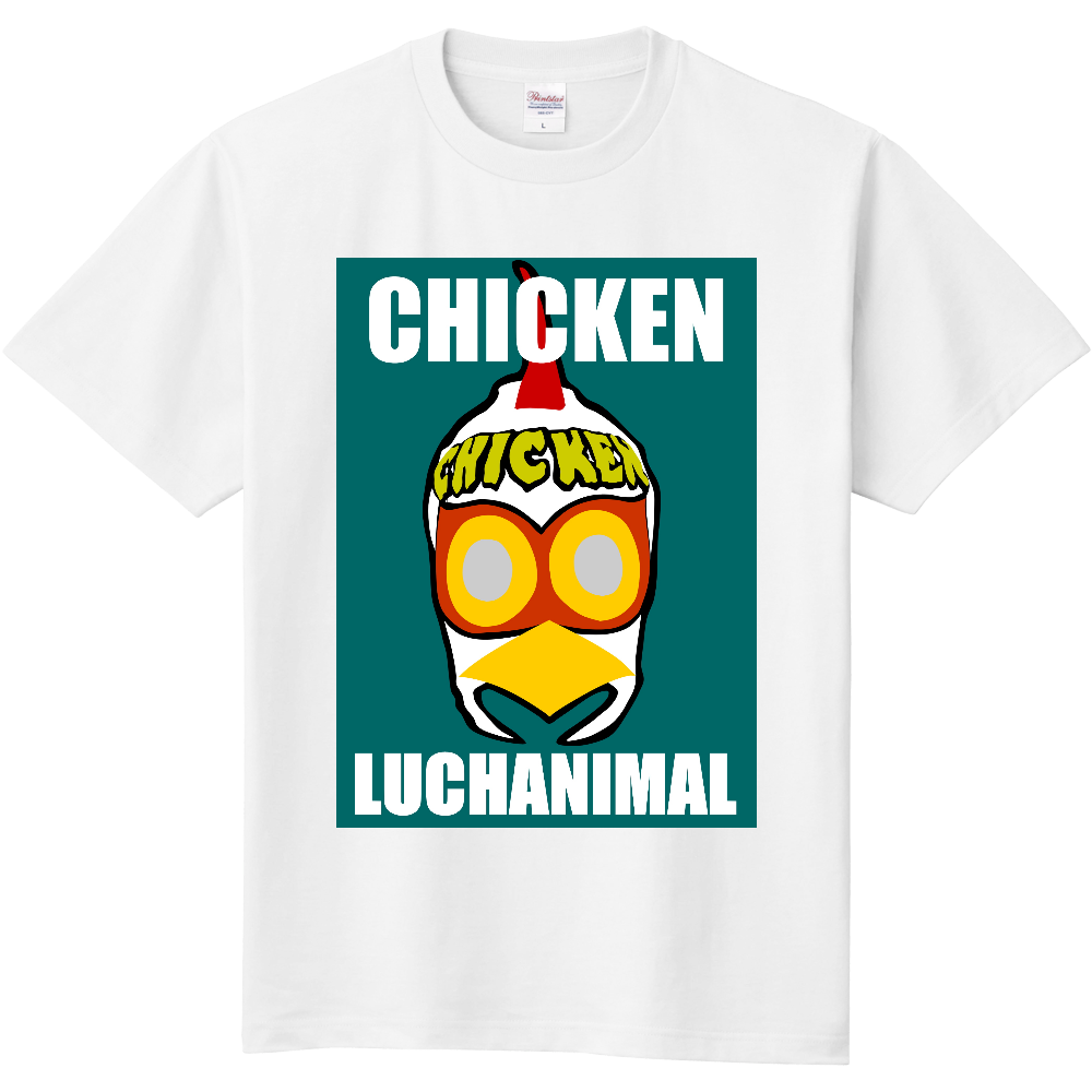 LUCHAニワトリマスクTシャツ/LUCHANIMAL FACE|オリジナルTシャツのUP-T