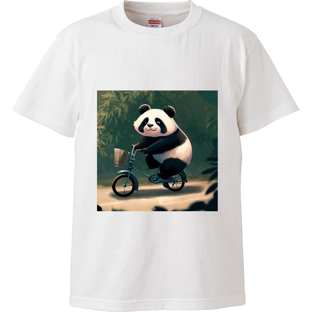 Panda on a bicycle（自転車に乗ったパンダ）