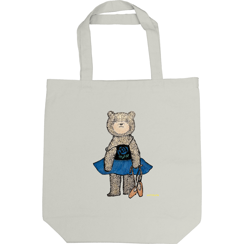 ベアリーナ(カラー文字なし) キャンバストートM(ライトグレー他10色)