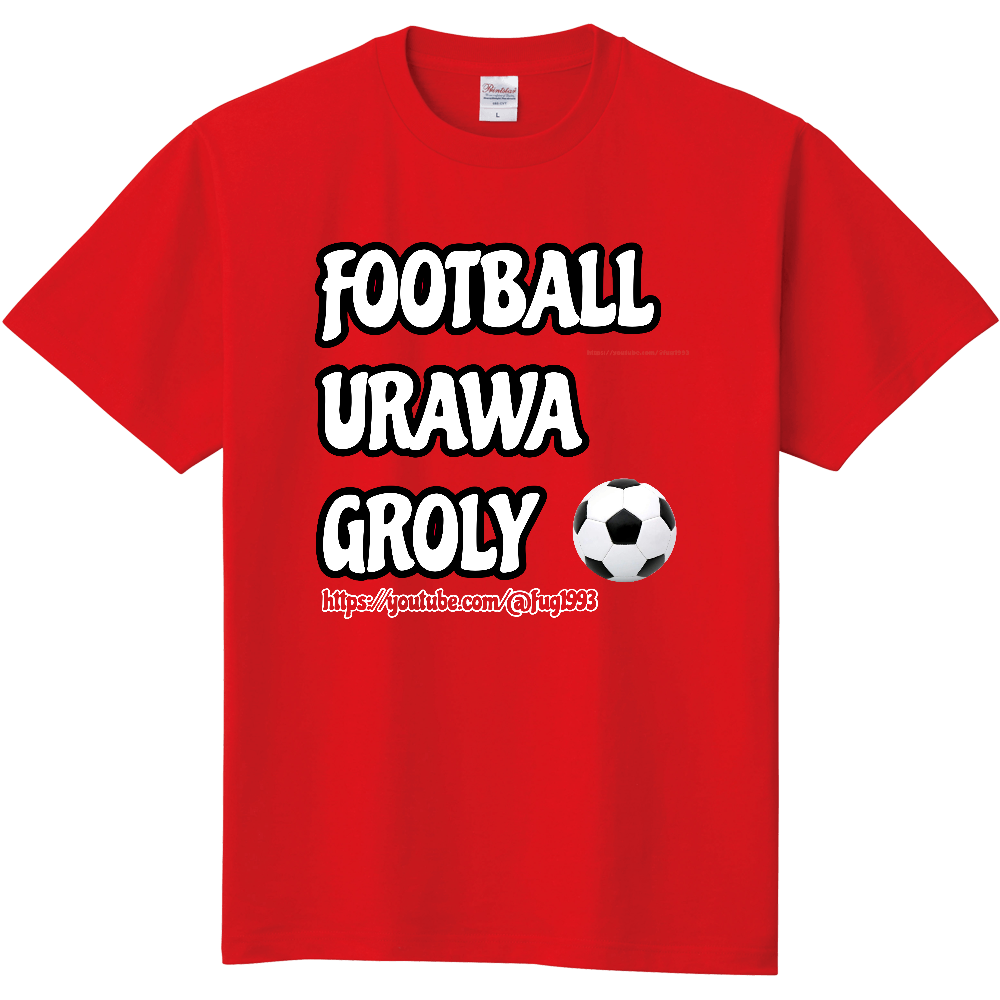 FOOTBALL/URAWA/GROLY  RED Tシャツ  -定番Ｔシャツ