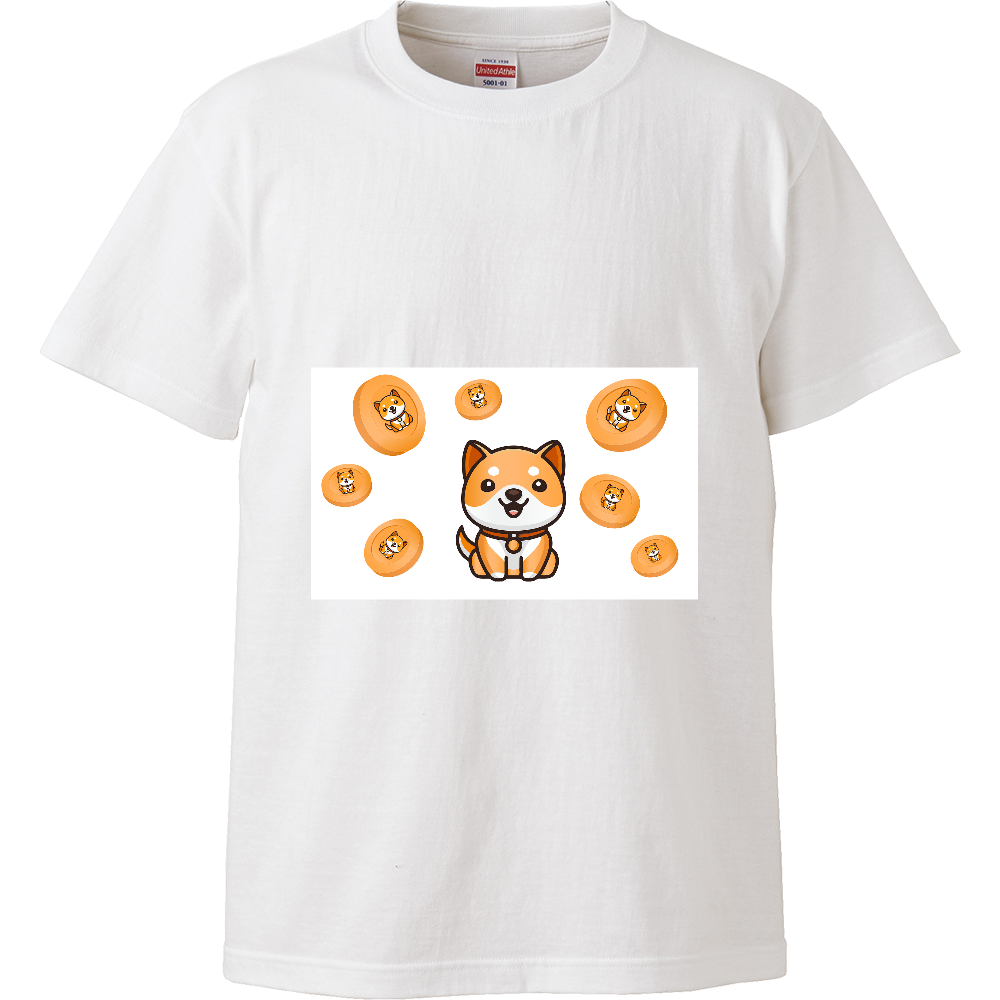ハイクオリティーTシャツ 柴犬 犬 ロゴ|オリジナルTシャツのUP-T