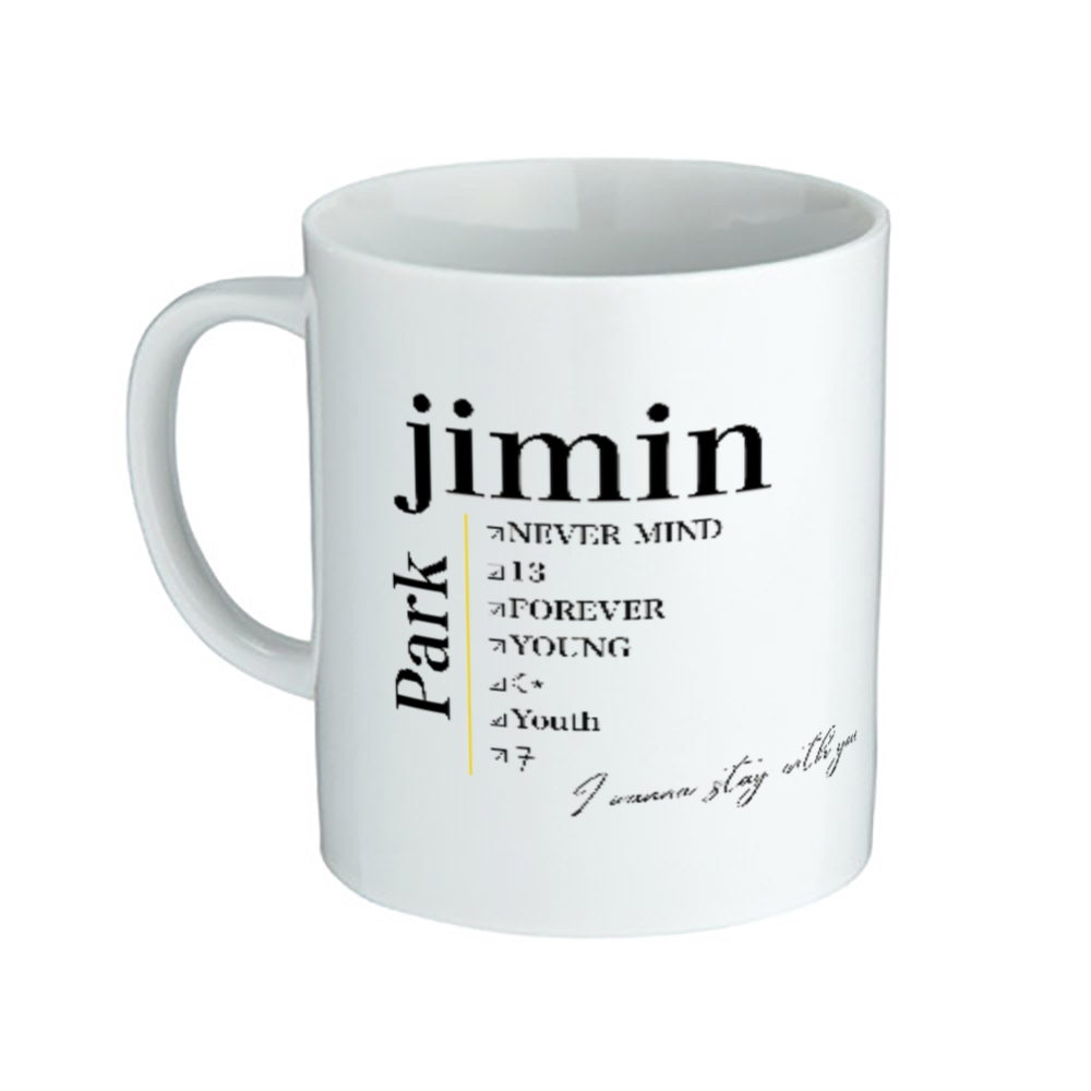 BTS.Jiminマグカップ（陶器マグストレート（Ｍ））|オリジナルTシャツのUP-T