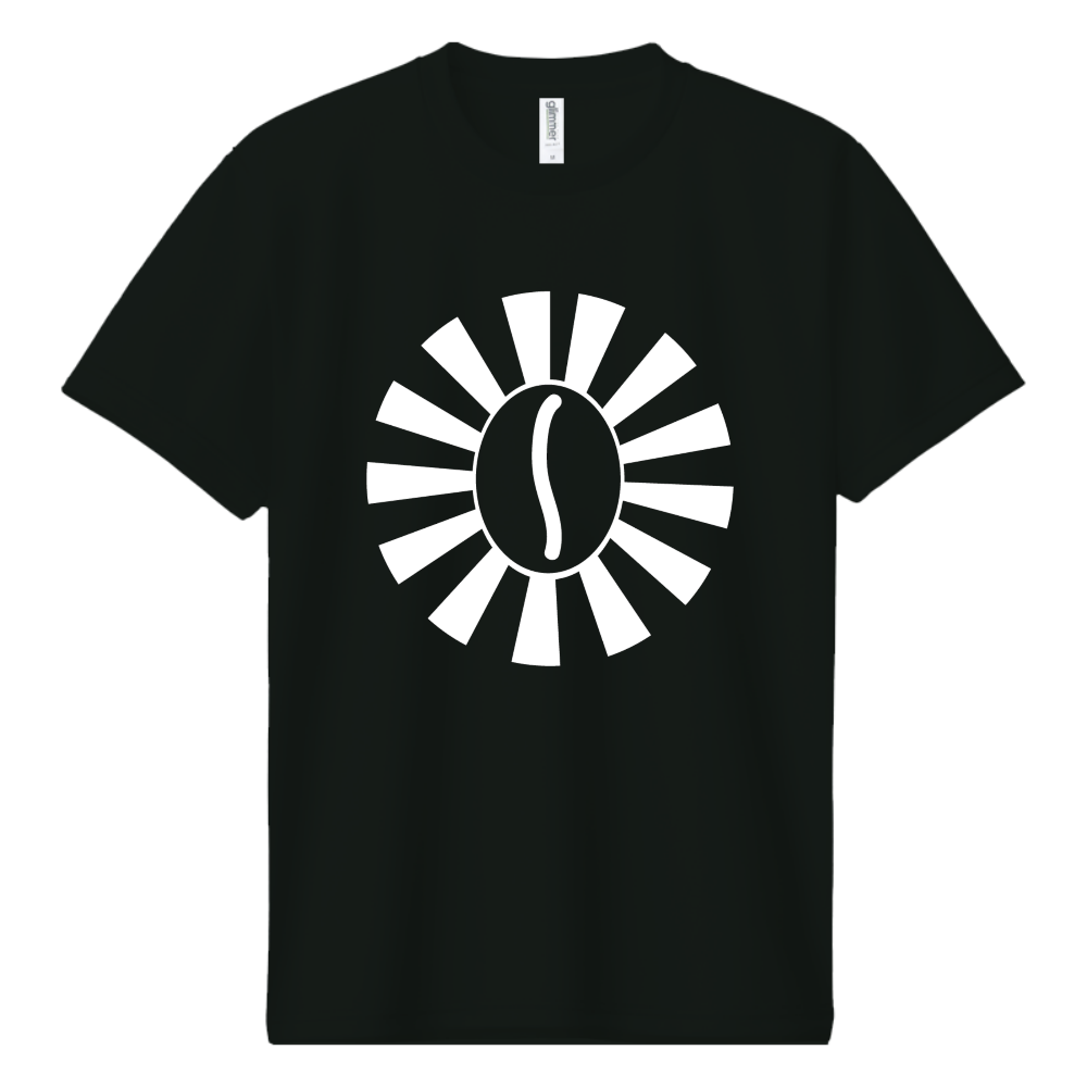 安倍屋 珈琲焙煎工房 黒ドライTシャツ
