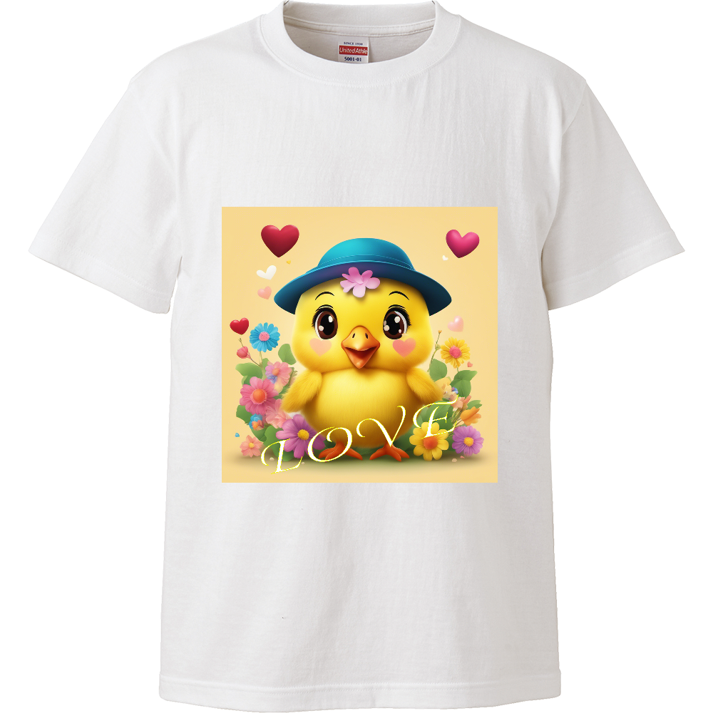 Lovely Chick 01-ハイクオリティーTシャツ