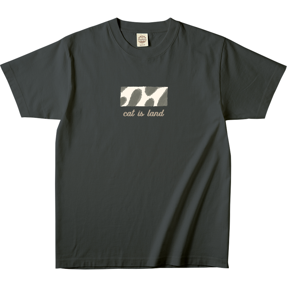 猫模様 Tシャツ ブチ猫