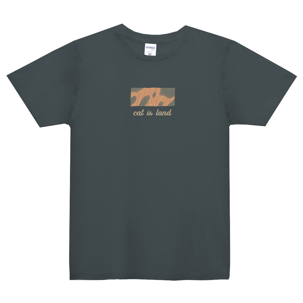 猫模様　Tシャツ　サビ