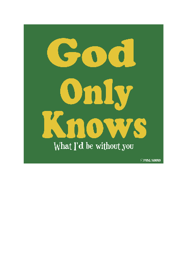 God Only Knows 神のみぞ知る (ロゴTホワイト)（©PHSG SOUNDの