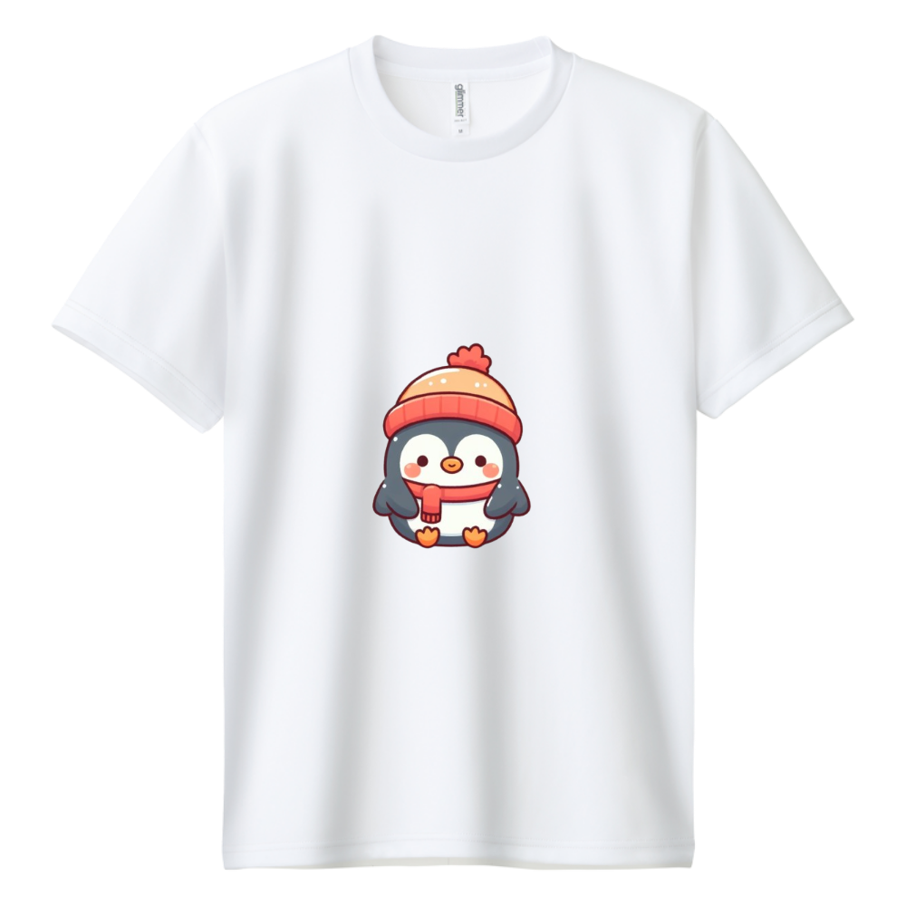 Penguin in a hat（帽子を着けたペンギン）|オリジナルTシャツのUP-T