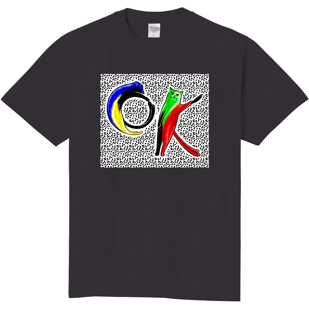 猫股アクティブOK Tシャツ