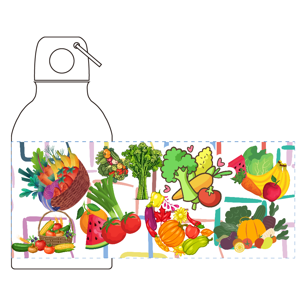 野菜と果物の寄せ集め