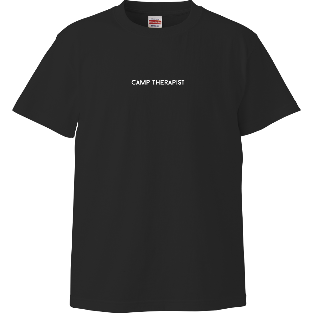 CAMP THERAPIST    Tシャツ黒(背中ロゴ無し)