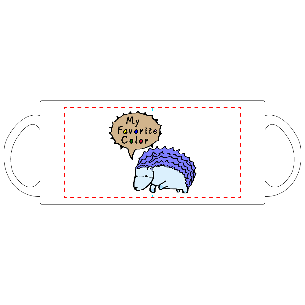 free colored animals~ハリネズミver~