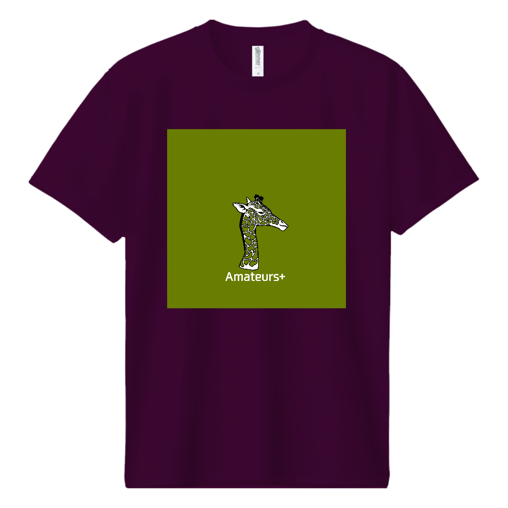 Amateurs+透けるキリン ドライ半袖Tシャツ