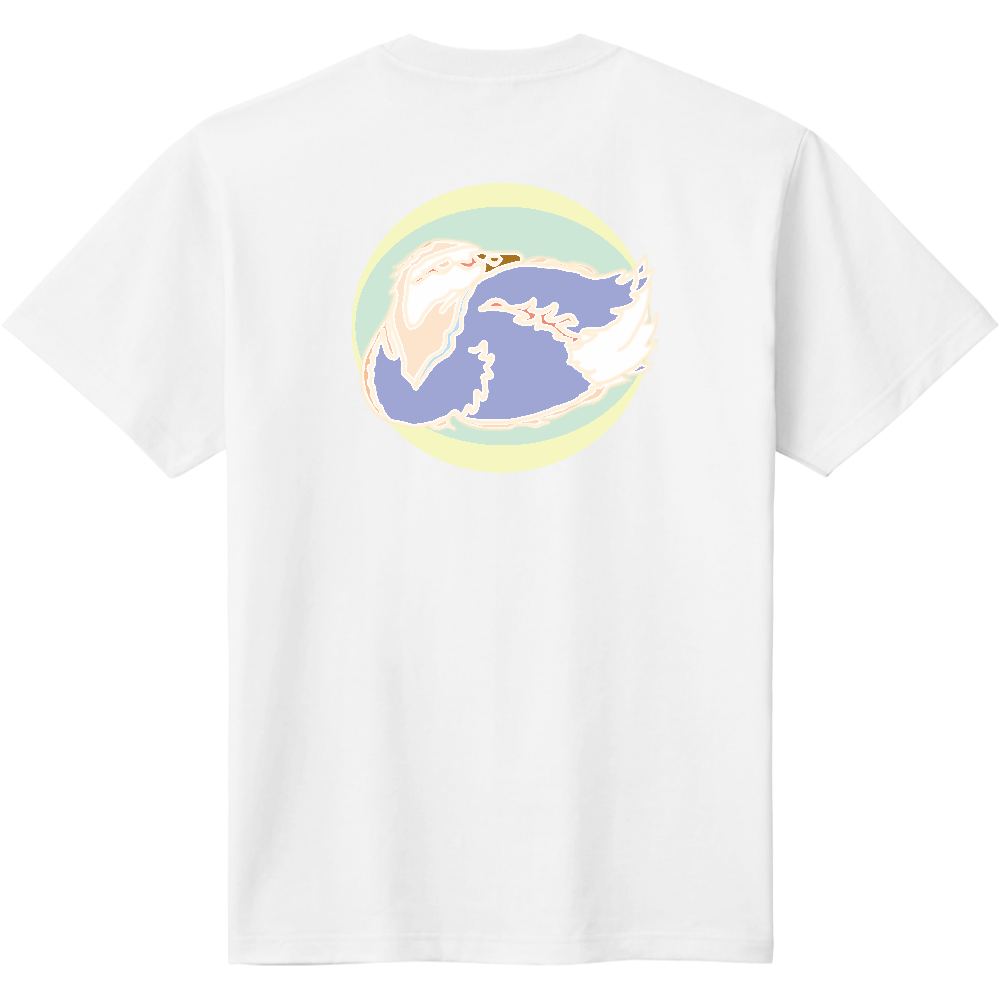 鴨のデザインTシャツ