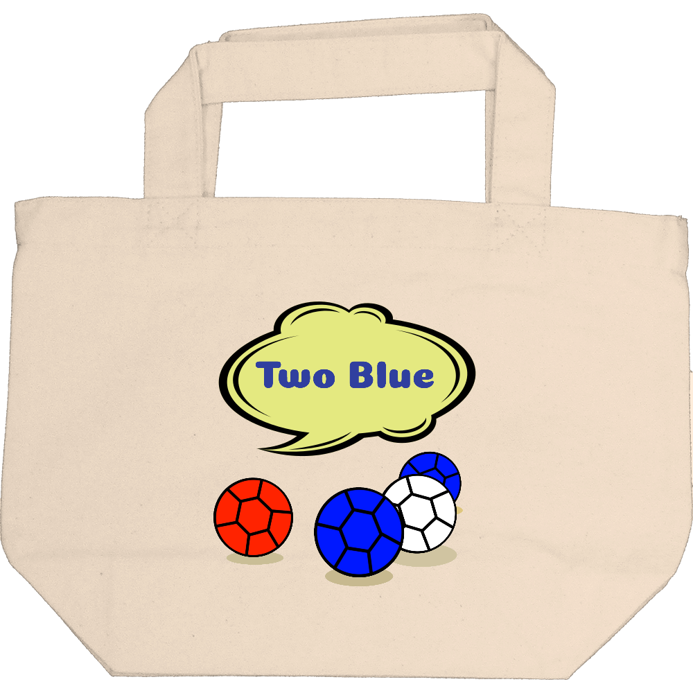 「Two Blue」トートバッグ