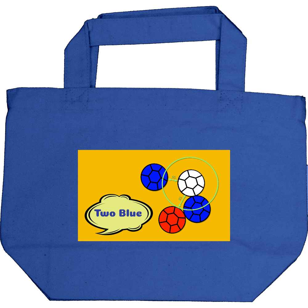 「Two Blue」トートバッグ（メジャー）