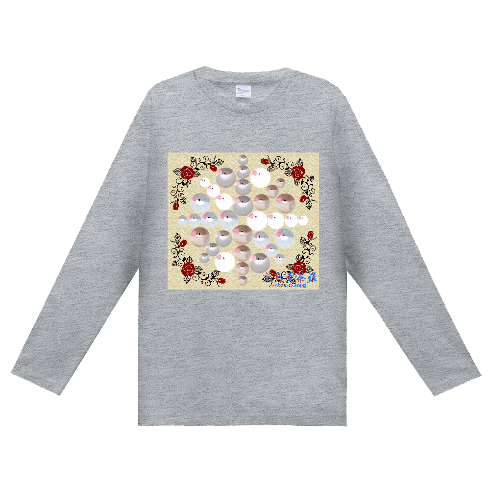 長袖Ｔシャツ（文鳥曼荼羅）