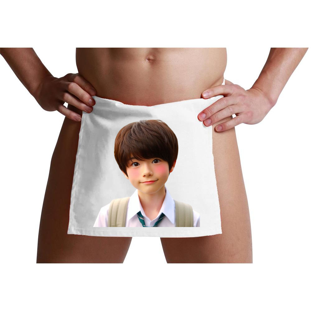 子供　褌 男の子 中学1年生 夏の男の子大集合264（可愛い男の子イラスト販売所 By,keicyanのふんどし）|オリジナルTシャツのUP-T