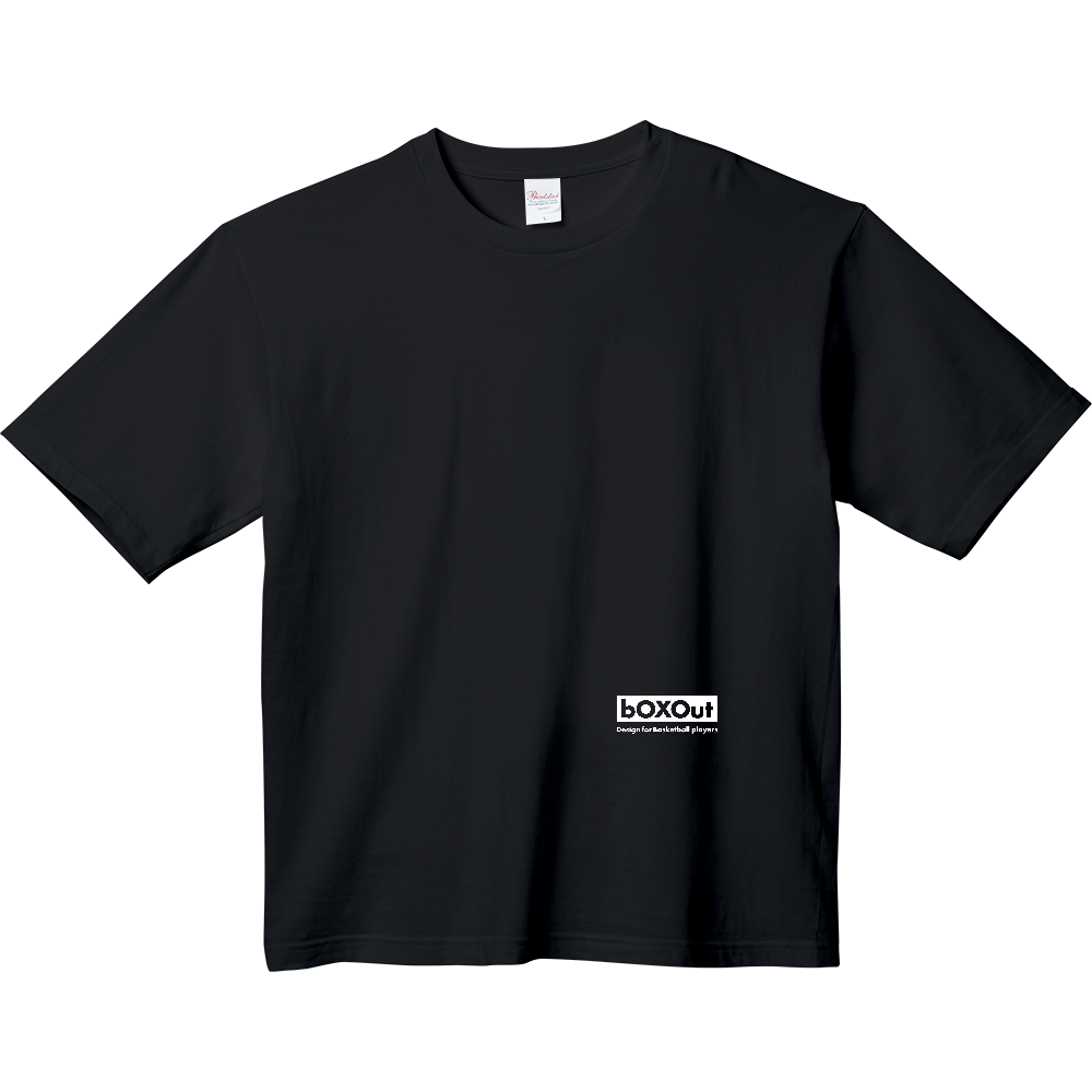 【BIGシルエット】bOXOutオリジナルロゴTシャツ(ブラック)（5.6オンスヘビーウェイトビッグTシャツ）オリジナルTシャツのUPT