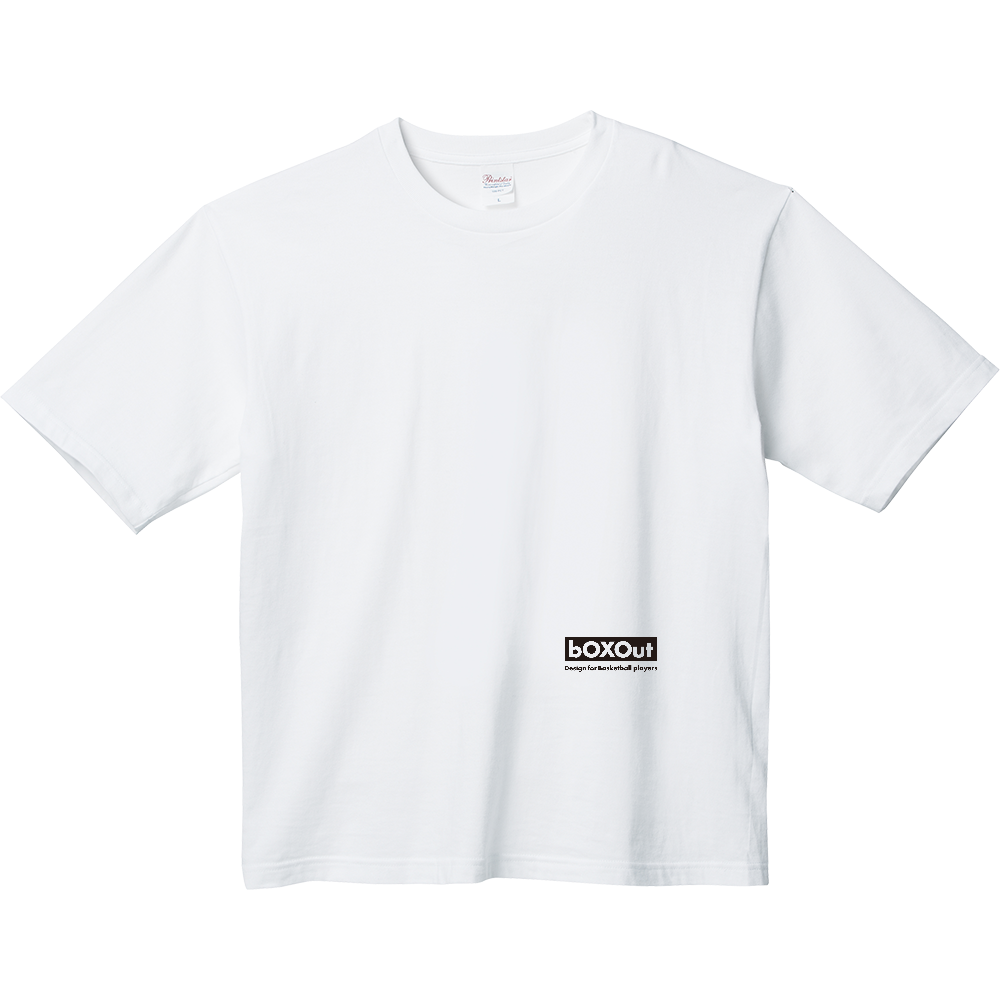【BIGシルエット】bOXOutオリジナルロゴTシャツ(ホワイト)