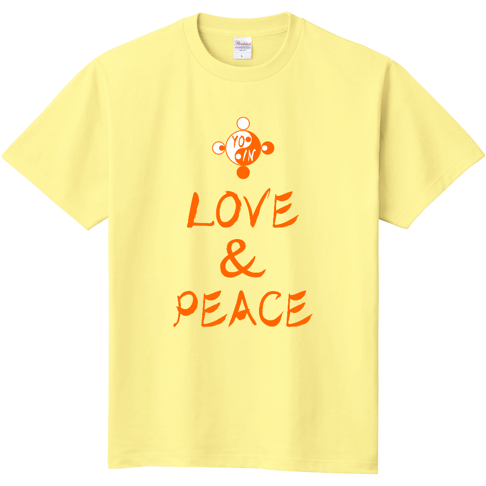 占術Tシャツ 愛と平和編 オレンジ(イエロー)