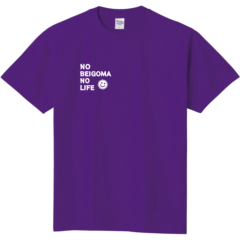ベーゴマTシャツワンポイント「NO BEIGOMA, NO LIFE 」