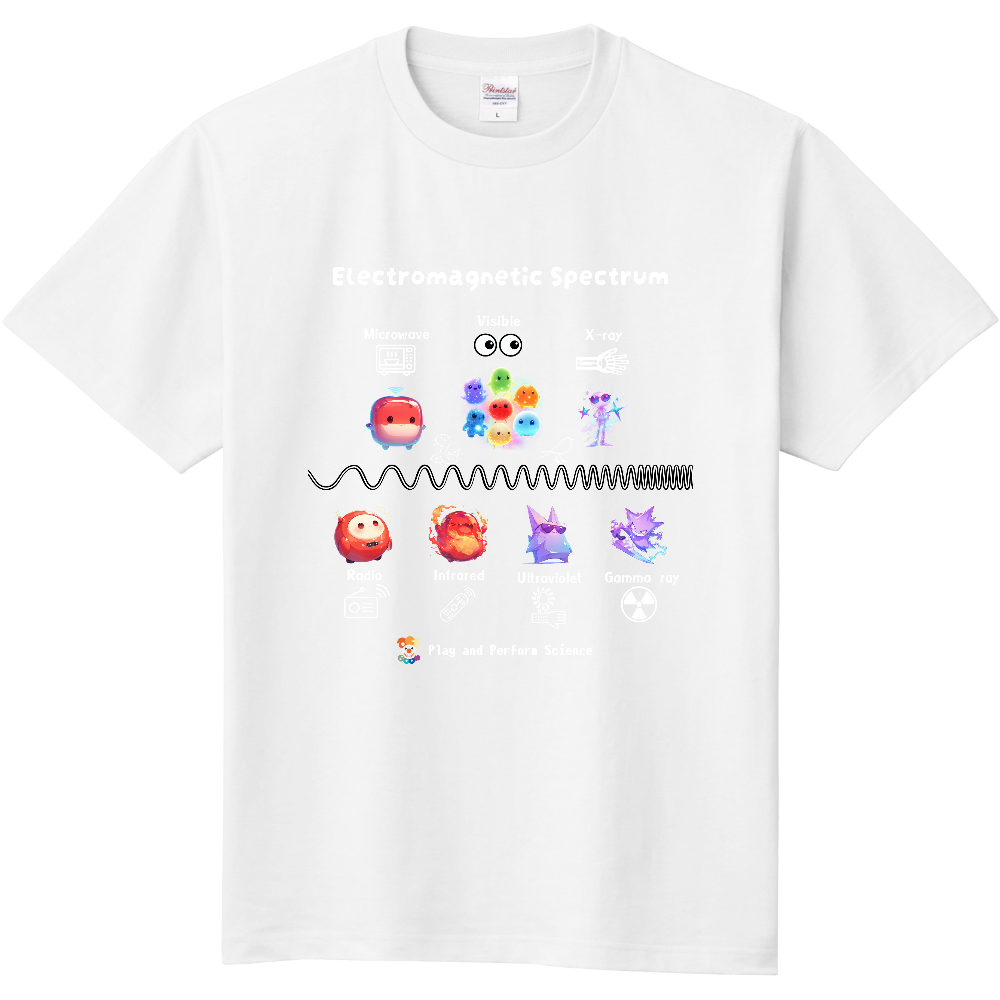 電磁スペクトラムTシャツ