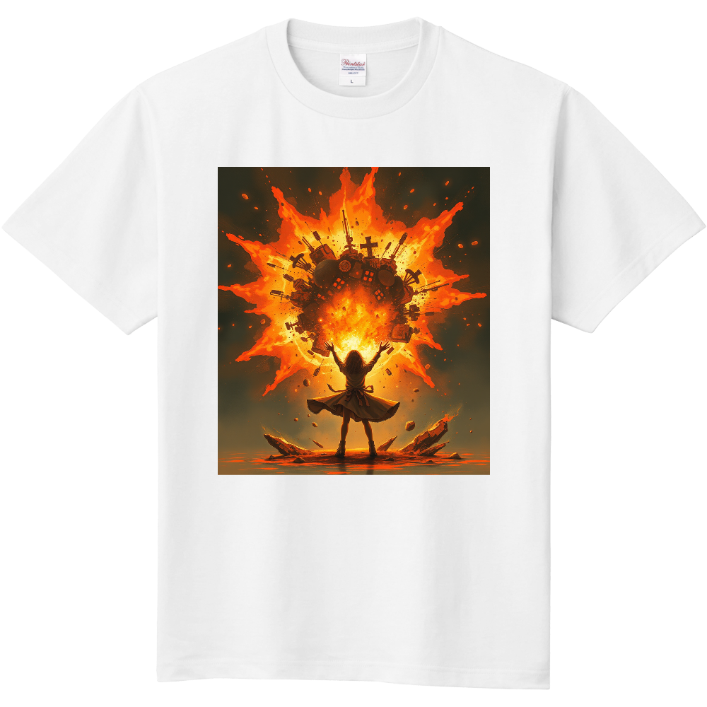 Tシャツ 「魔法を使う少女」