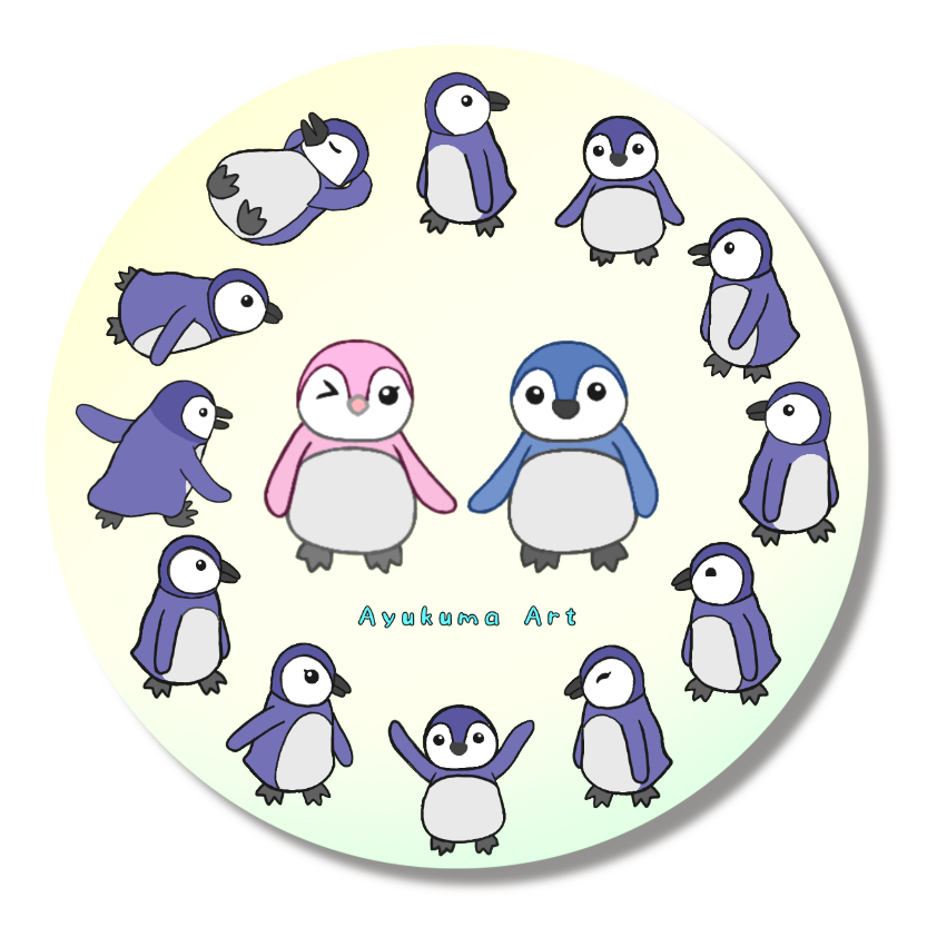 ペンギン缶バッジ