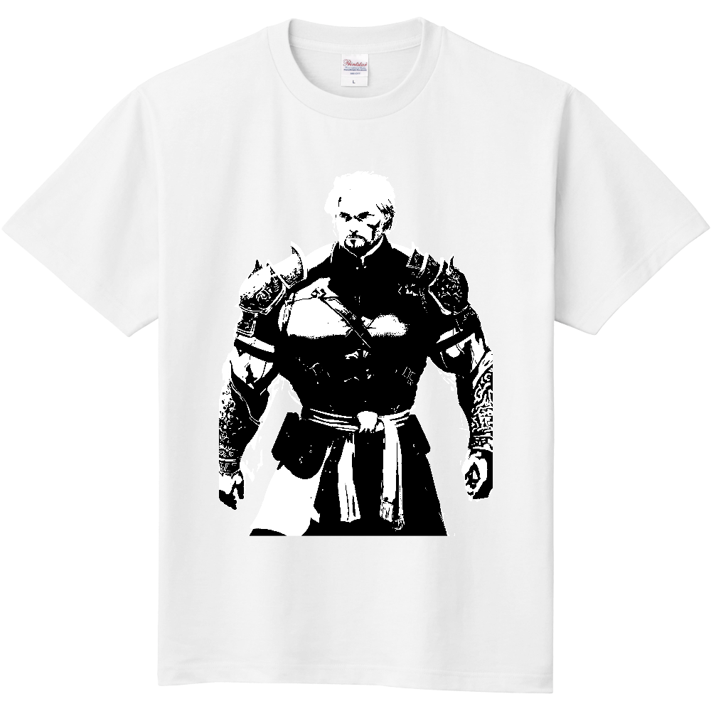 戦士１白黒Ver（定番Tシャツ）