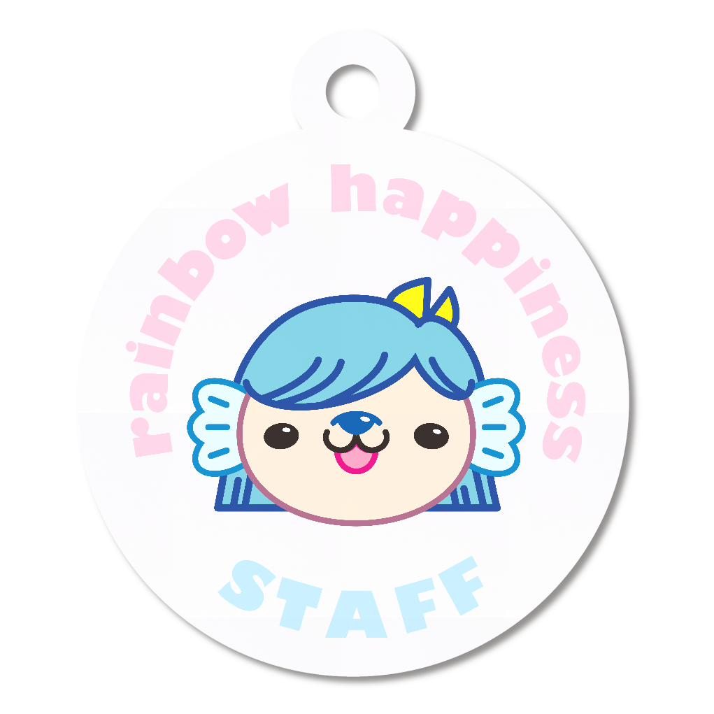 rainbow happiness staff アクキー　アマビエ