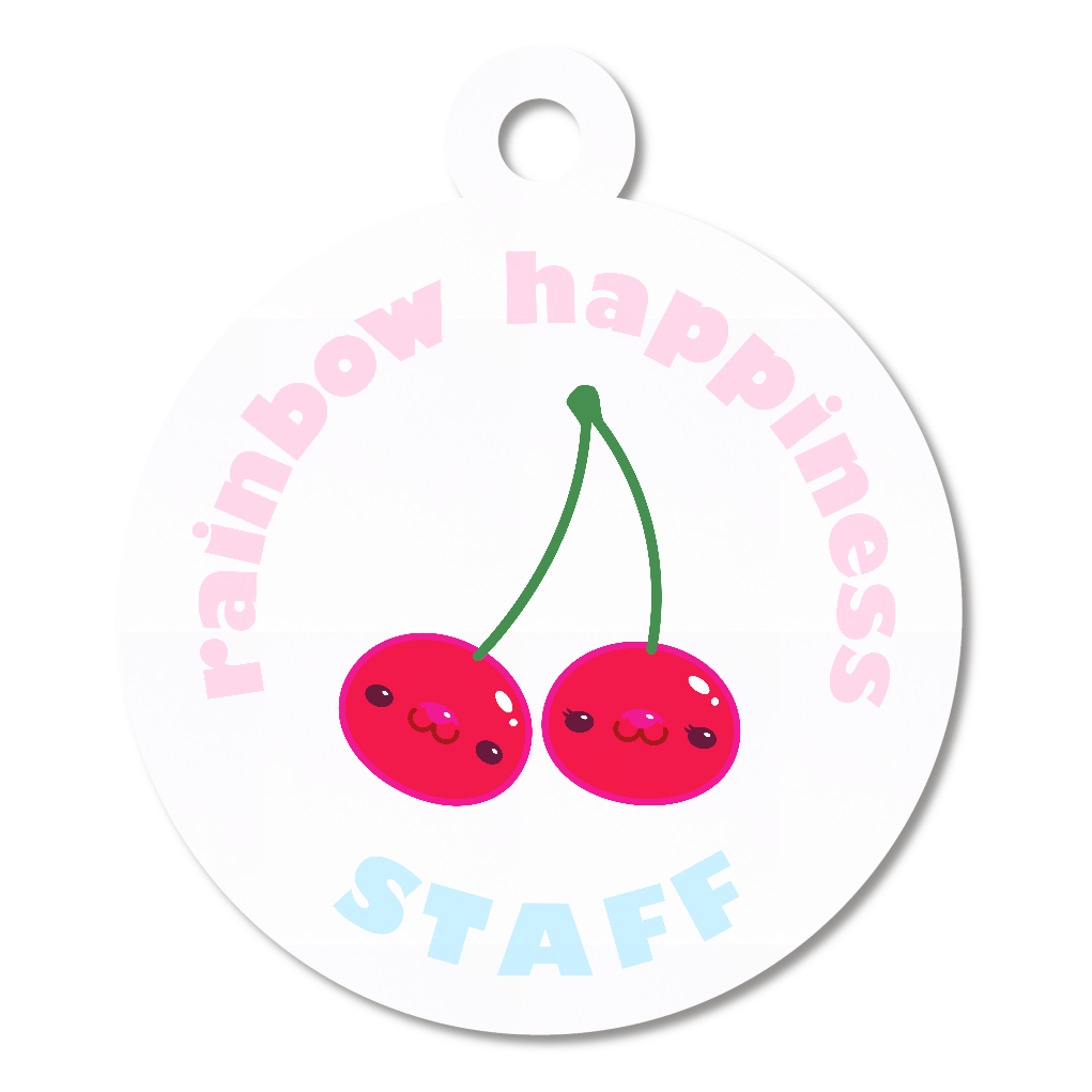 rainbow happiness staff アクキー　サクランボ