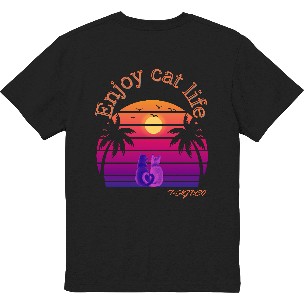 胸ポケット付きTシャツ☆にゃんこ②