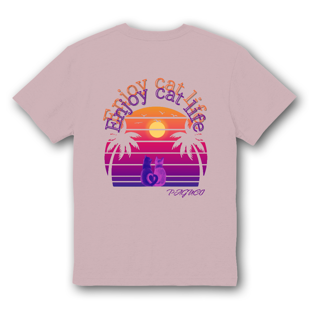 胸ポケット付きTシャツ☆にゃんこ①