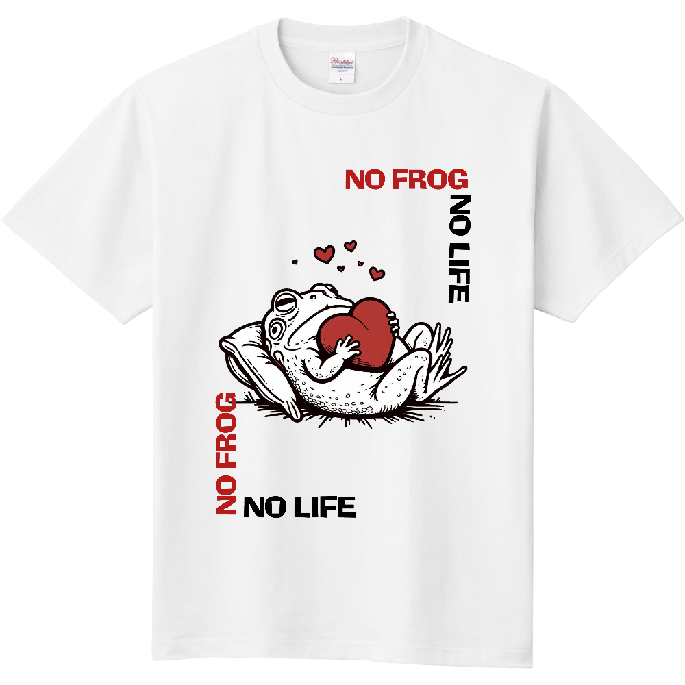 カエル好きをアピールするTシャツ