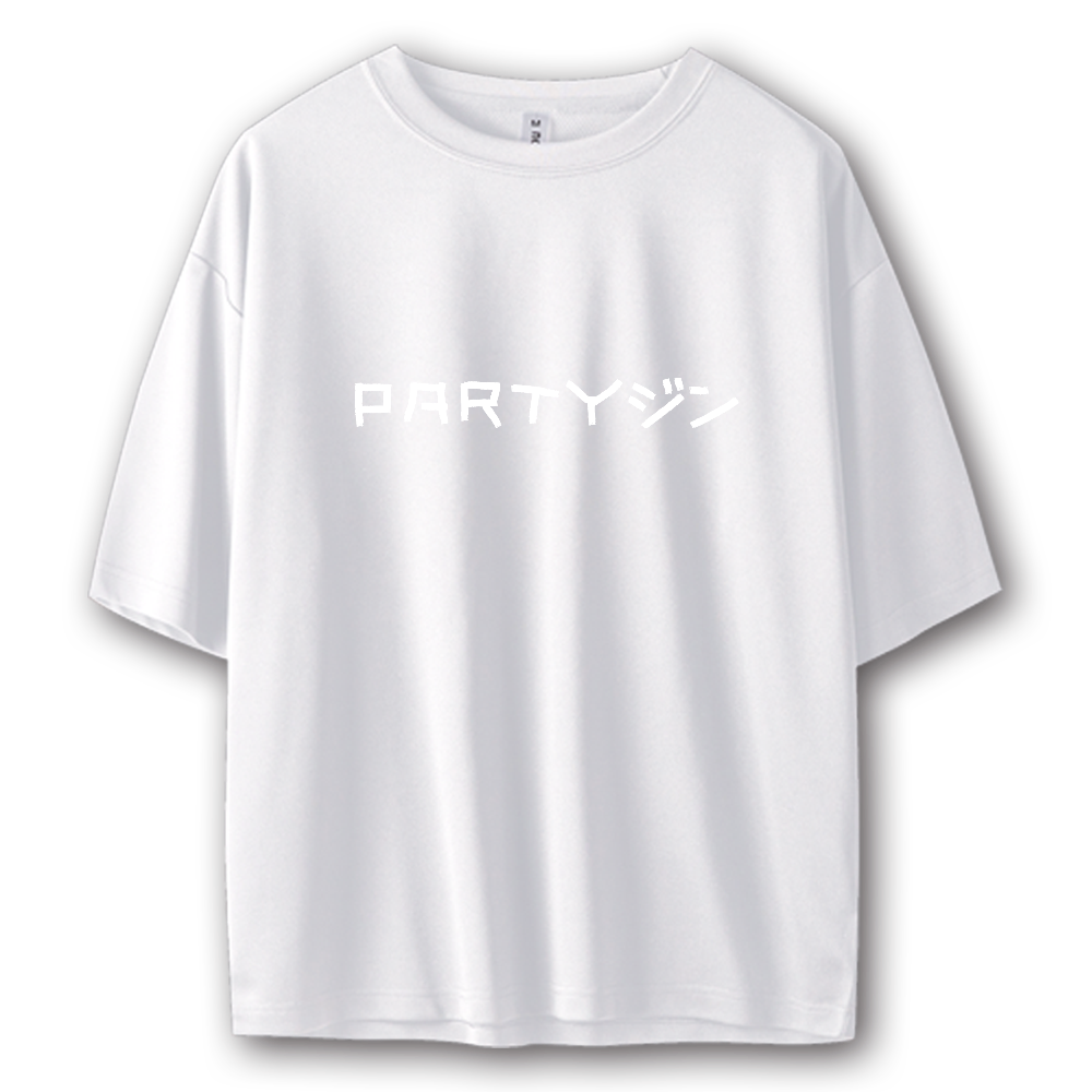 PARTYジン Bold Print Street T-Shirt – Black/White