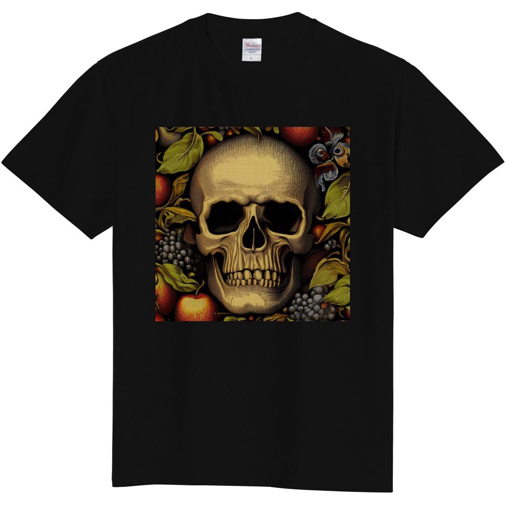 ヴァニタス画風のドクロのデザイン