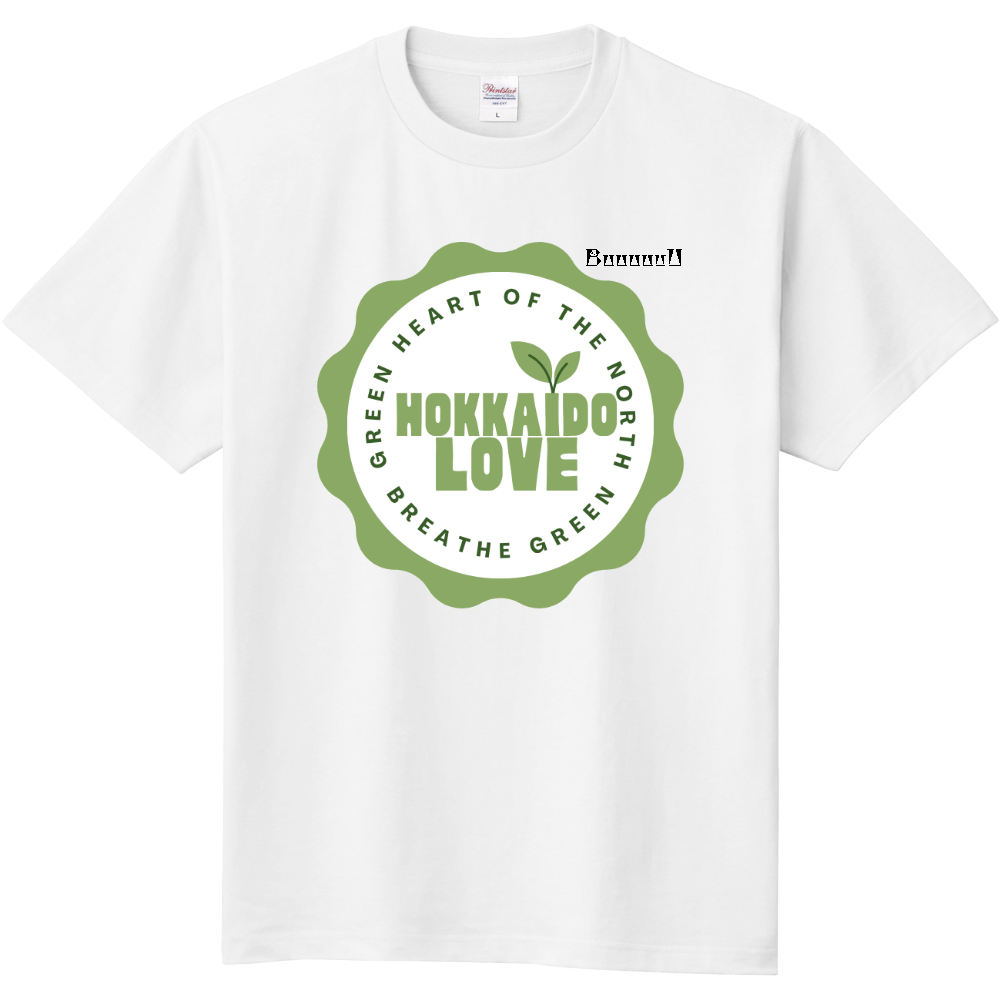 BuuuuuUオリジナルTシャツ「Ｉ❤Hokkaido」