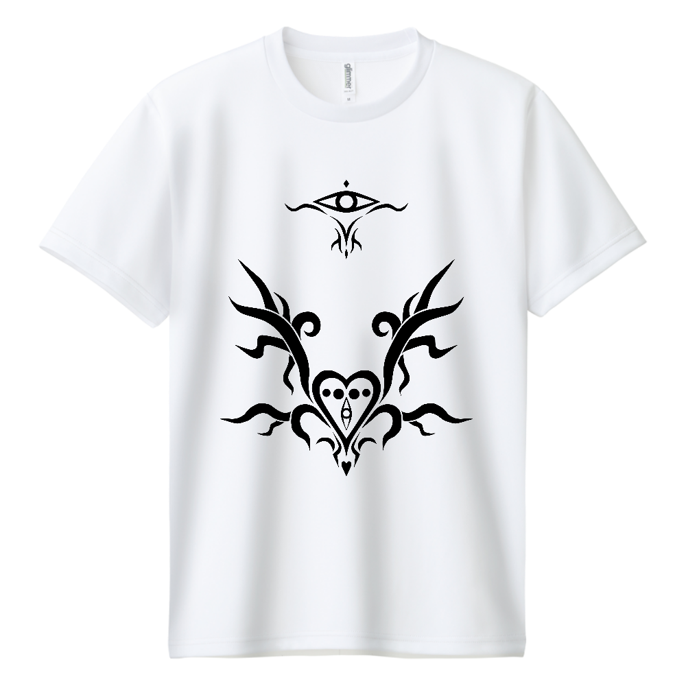 イービルアイ　黒　ドライＴシャツ