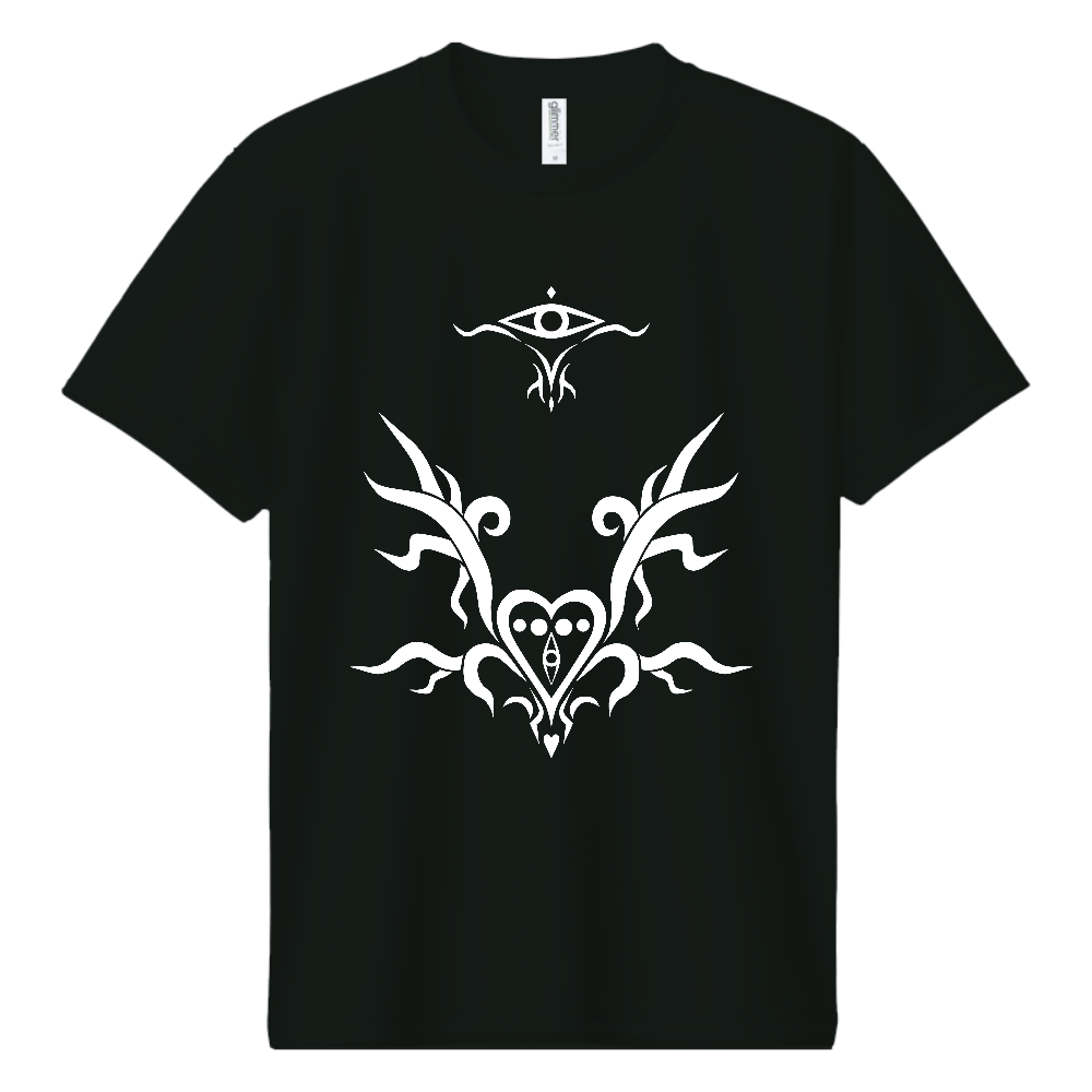 イービルアイ　白　ドライＴシャツ