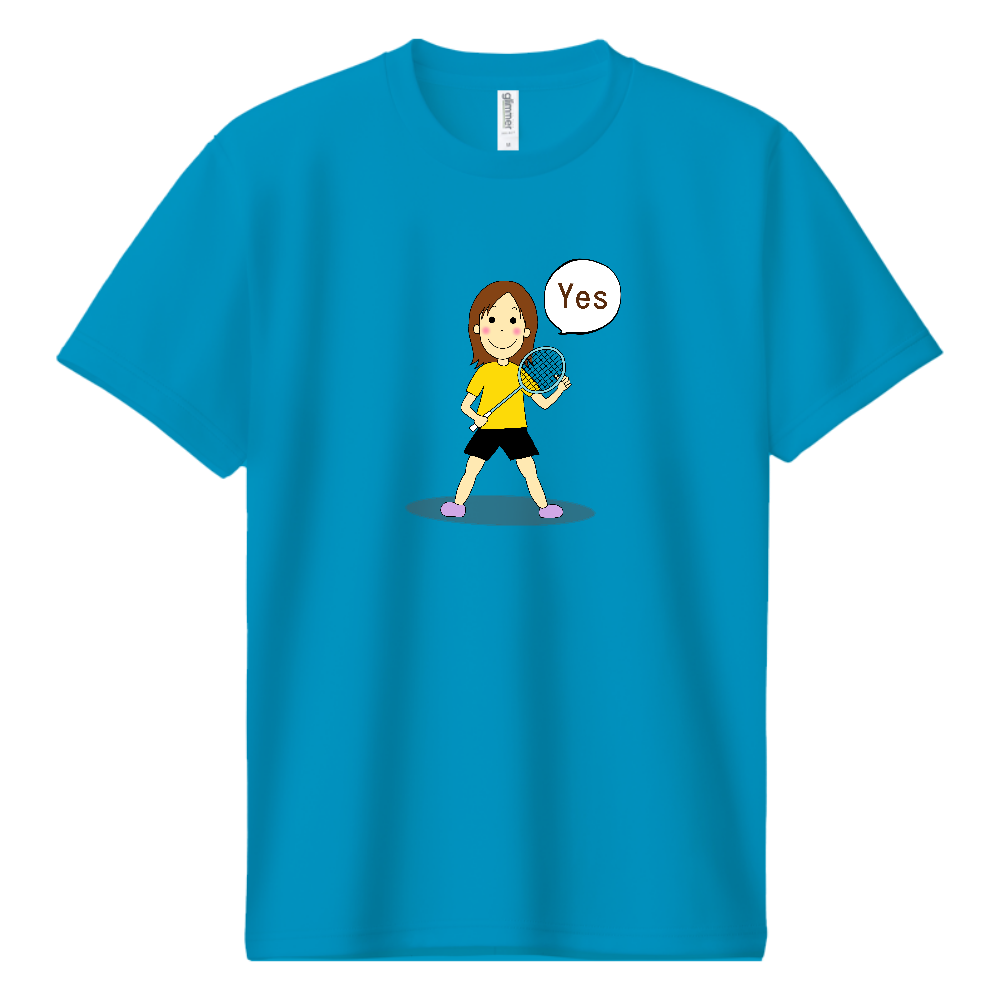 バドミントンドライTシャツ