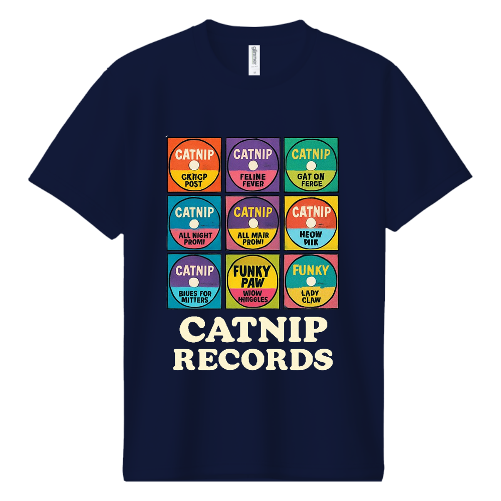 にゃん太ページ CATNIP RECORDS 7インチコレクション♪ ドライTシャツ（HIJIKI