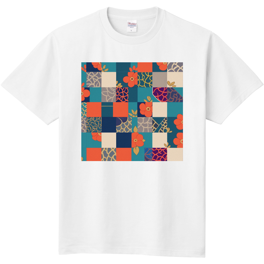 和柄のパッチワーク風