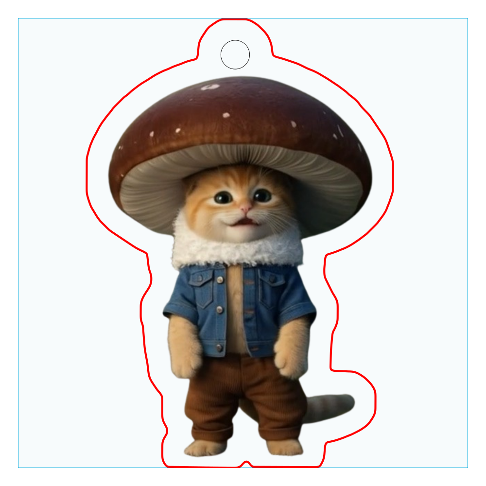 mokotake_type1-19 フリーカットアクリルキーホルダー(10×10cm)