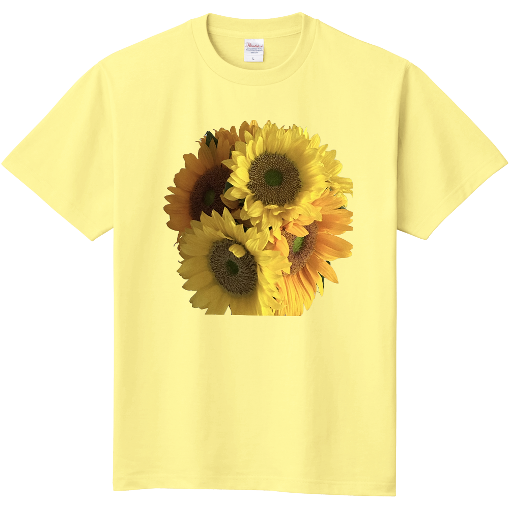 ひまわりyellowTシャツ前後プリント