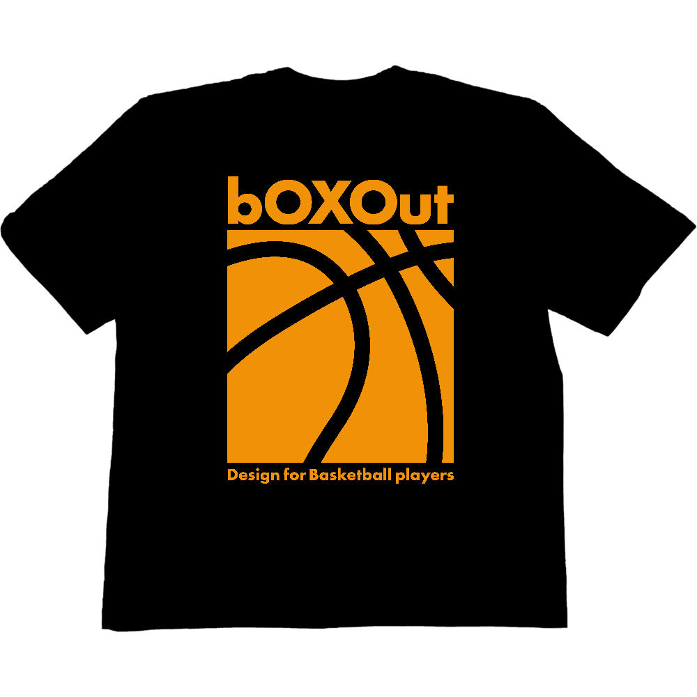 【BIGシルエット】basketball ヘビーウェイトビッグTシャツ (ブラック)