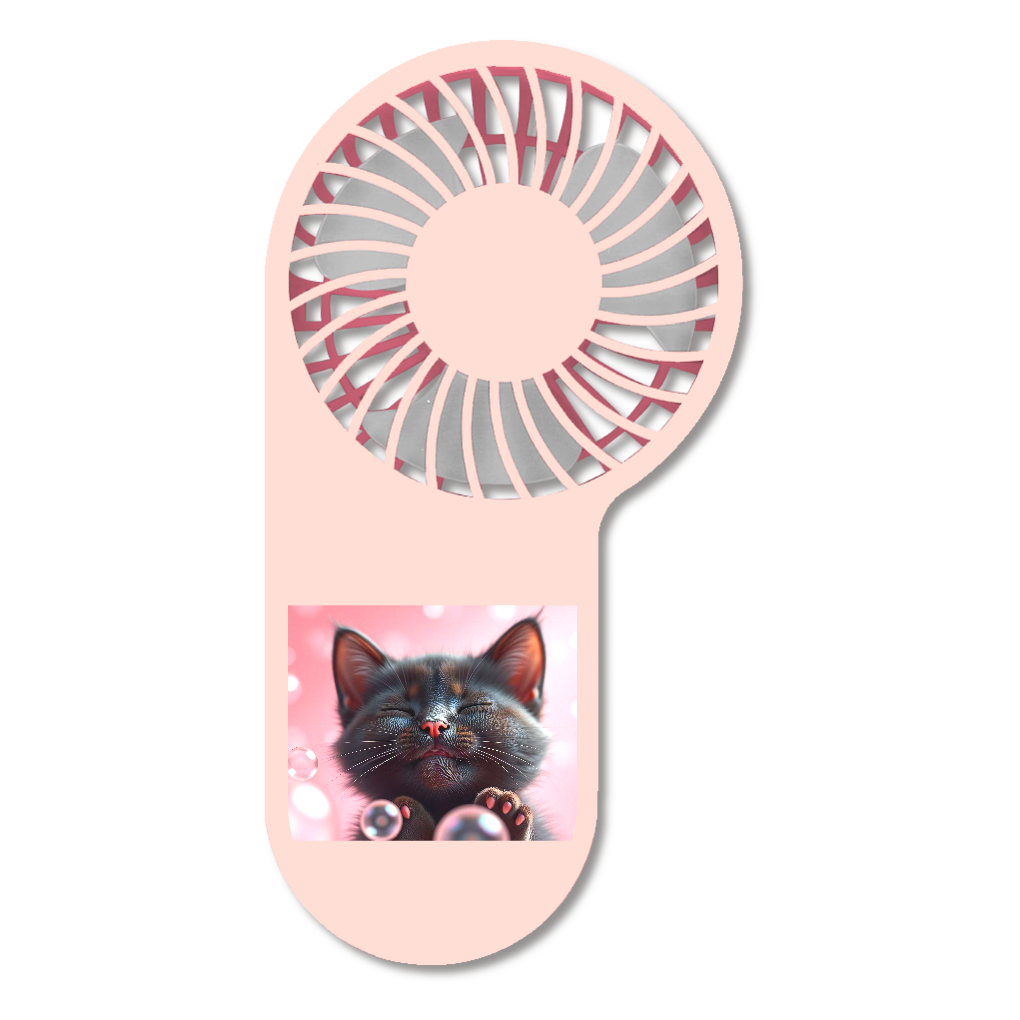 猫のコンパクトハンディUSBファン